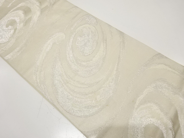 アンティーク　渦巻模様織り出し袋帯（材料）